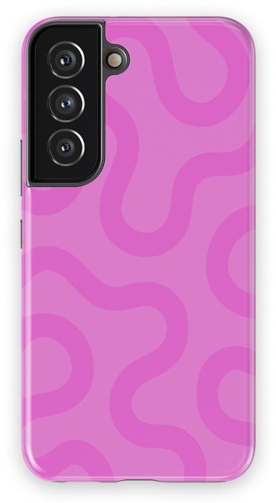 DripCase Motion Flow Tough Hoesje Samsung Galaxy S22 | Backcover met Mag | Trendy Design | Valbescherming | Bubble Waves