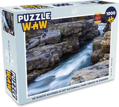 Puzzel De woeste wateren in het Nationaal park Abisko in Zweden - Legpuzzel - Puzzel 1000 stukjes volwassenen