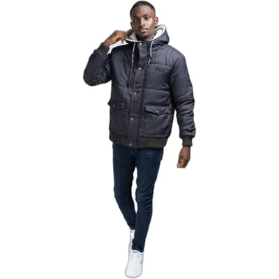 Lonsdale London Fox Hill Winterjas antraciet S - Polyester - Street wear
