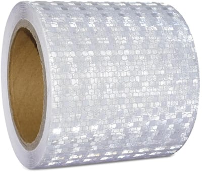 Witte Reflecterende Tape 15 cm x 10 m - Waterdichte Zelfklevende Veiligheidstape voor Auto's, Trailers en Buitengebruik