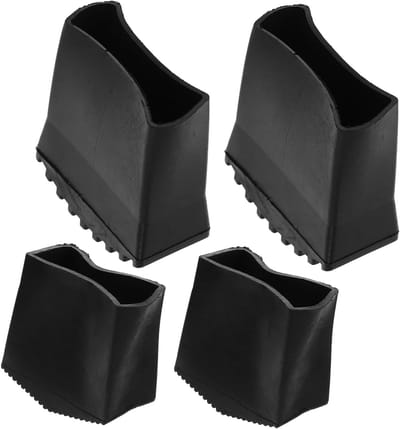 Opklapbare Laddervoeten - Antislip Ladderkussens - Vloer Beschermen - Hoge Temperatuur Bestendig - 7 x 7 x 3.5 cm - Zwart