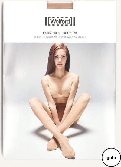 WOLFORD Satin Touch 20 Tights Beenmode Dames - Beige - Maat S