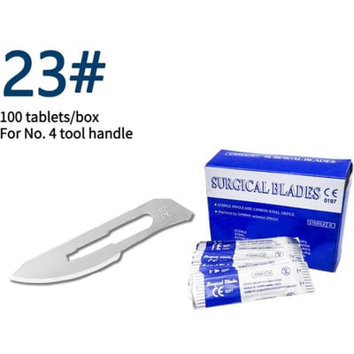 100 Stuks Steriele Chirurgische Scalpel Mesjes Koolstofstaal Voor Tandheelkundige Sculptuur Schoonheid Telefoonreparatie Doe-het-zelf Ambachten