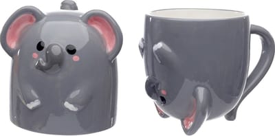 Mok tas beker olifant upside down ondersteboven