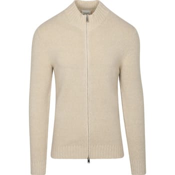 Sweaters Profuomo Vest Boiled Wol Ecru