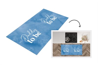 Keukenloper - Loper keuken - Daddy to be - Quotes - Spreuken - Papa - 120x60 cm - Keukenloper vinyl