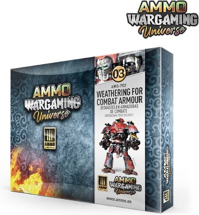 AMMO by Mig Jimenez Modelbouwdecoratie - MIG 7922 Wargaming Universe 03 - Weathering Combat Armour Effecten set