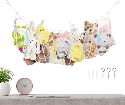 Speelgoed Hangmat - Knuffels Opberg - Kamer Organiseren - Boheemse Stijl - 150x40 cm - Kleurrijk