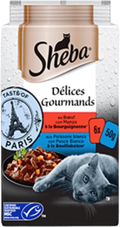 Sheba - Délices Gourmands Rund - 6x50g (300g)