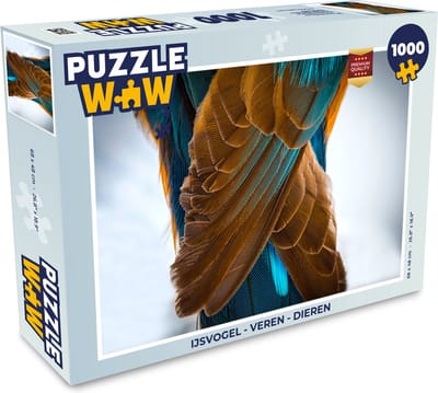 Puzzel IJsvogel - Veren - Dieren - Legpuzzel - Puzzel 1000 stukjes volwassenen