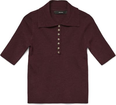 VERO MODA - VMMARINA 2/4 POLONECK PULLOVER - Dames - Polo's
