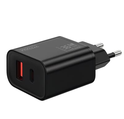 Usb C adapter 35w 2 poorten - Oplader usb & usb C - Snellader - Gan - Zwart - Phreeze