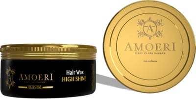 Amoeri wax yellow high shine- haar wax mannen - hair wax – haar gel – wax haarstyling – pomade – volume