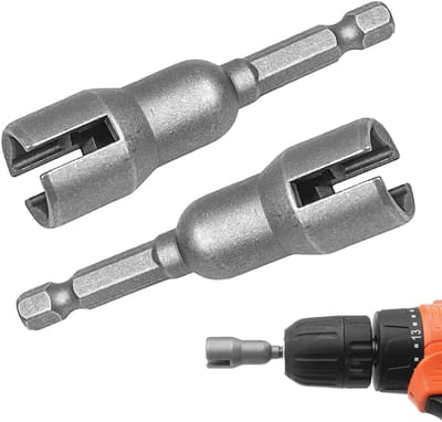NTHProducts - Schroevendraaier voor vleugelmoer - Handige schroevendraaier set - Tijdsbesparend - Hex shank 1/4 inch - CR-V staal - Ideaal voor install...
