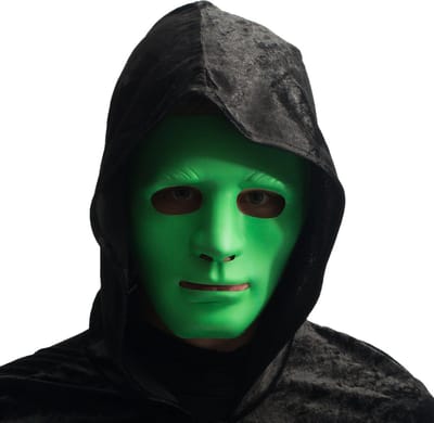 Partychimp voordeelverpakking 6 pack Gezichtsmasker Mysterieus Halloween Masker Voor Bij Halloween Kostuum Volwassenen Carnavalskleding Heren Carnavalskleding Dames Carnaval Accessoires Carnaval – Groen – 6 pack