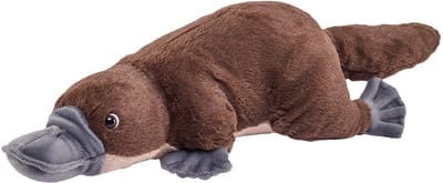 Wild Republic vogelbekdier knuffel - bruin - Pluche - 30 cm - knuffeldieren - vogelbekdieren