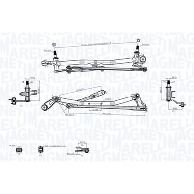Ruitenwisseraandrijving, ruitenreiniging MAGNETI MARELLI 085570736010
