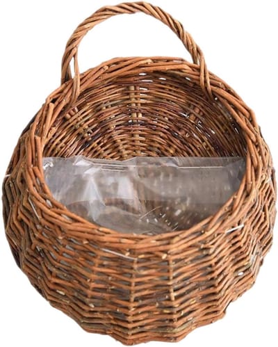 - Handgemaakte Natuurlijke Rotan Plantenbak | Wanddecoratie - voor Tuin Bruiloft Woonkamer Keuken Slaapkamer Kinderkamer Woonboerderij Binnen