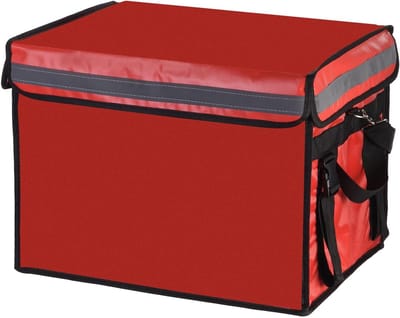 Isolerende Tas voor Voedselbezorging, Thermische Catering Tas voor Warme Pizza en Koude Gerechten, Rood, Modern en Duurzaam