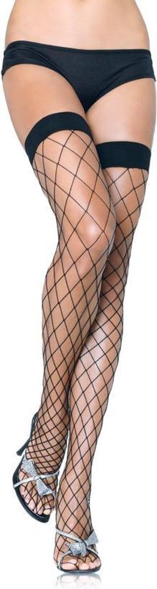 Net kousen, 7 kleuren Volwassenen Vrouwen Licht Blauw Maat One size