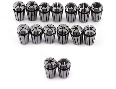 Store_9 - 15 Stks ER11 Lente Spantang Set - Graveermachine - Diverse Maten - Hoogwaardig Staal - Geschikt voor Freesdraaibank