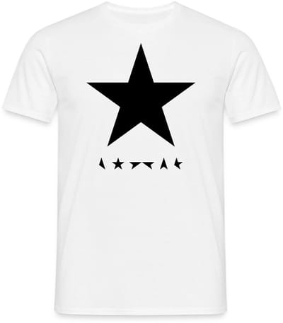 David Bowie Blackstar Album Cover T-Shirt Heren