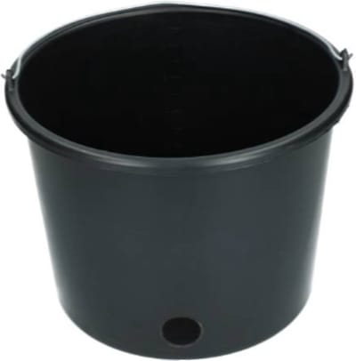 Excellent Kalveremmer - Kalverdrinkemmer - Emmer - Rond - Inclusief gat - Zwart