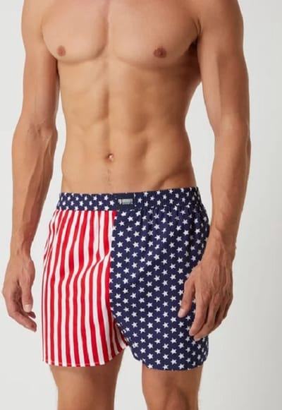 Happy Shorts Wijde Boxershort USA Vlag - Losse boxershort - Maat M