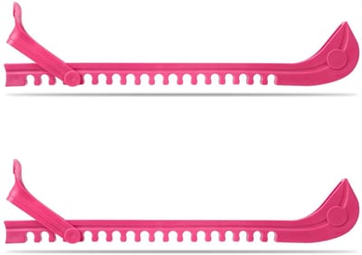 Dailygoods- Schaatsbeschermers Verstelbaar - Antislip - Harde Schaatsbeschermers - Kunstschaatsen - IJshockey - 1 Paar - Roze TPR-materiaal - Skatehoes