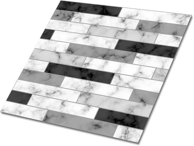 Tulup PVC Tegels - Marmeren Tegels Vinyl Tegels - 30 cm x 30 cm - Grijs Vloer Tegels PVC - Verpakking van 9 stuks - Vinyl Vloer Tegels - Marmer Plaktegels - Zelfklevende PVC Tegels - Plaktegels keuken en Badkamer