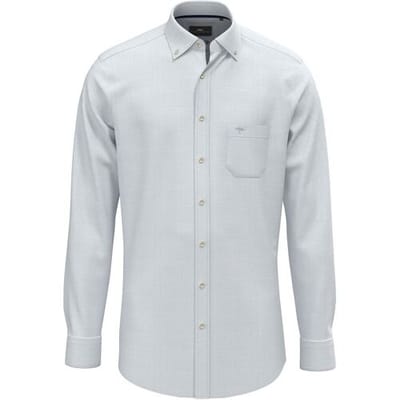 Fynch-Hatton Overhemd New Slub Subtle Structure Pattern Summer Breeze / male