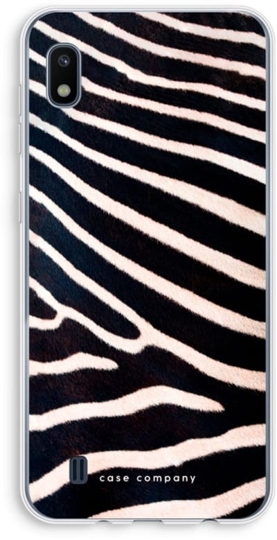 Hoesje geschikt voor Samsung Galaxy A10 hoesje - Zebra - Soft Cover Telefoonhoesje - Bescherming aan alle Kanten en Schermrand