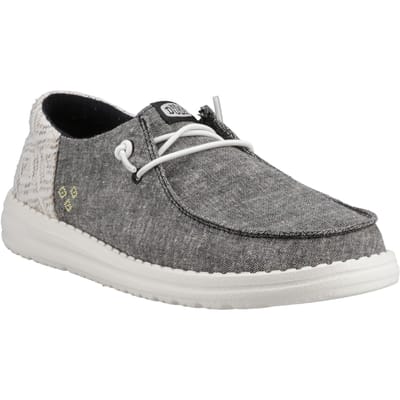 HEYDUDE Wendy Funk Surf Baja Katoenmengsel Vrouwen Zwarte/Multi Mokassins Schoenen