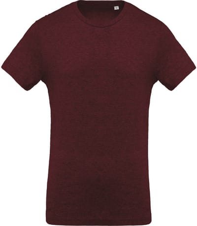 Kariban Heren Organische Bemanningsleden Hals T-Shirt (Wijn Heide)