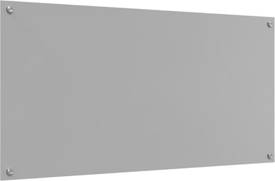 vidaXL - Keukenachterwand - Lichtgrijs - 120 - x - 60 - cm - gehard - glas