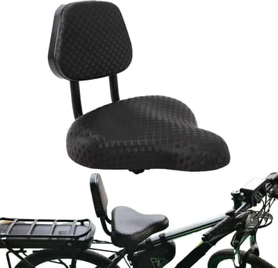 Fietszadel Rugsteun - Comfort Zadel - Comfortabel Fietsen - Ergonomisch Ontwerp - Verstelbare Hoogte - Zwart