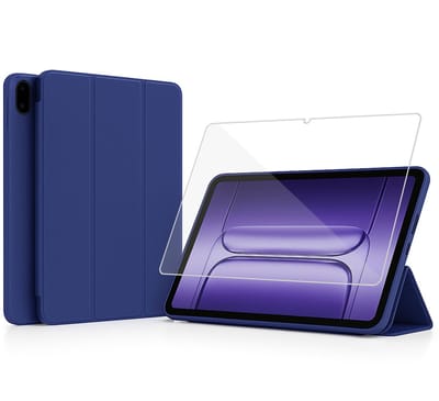 ChiGuard Hoesje & Screenprotector geschikt voor OnePlus Pad 3 Hoesje – Gehard Glas - Shock Proof Hoesje – Smart Cover - Blauw
