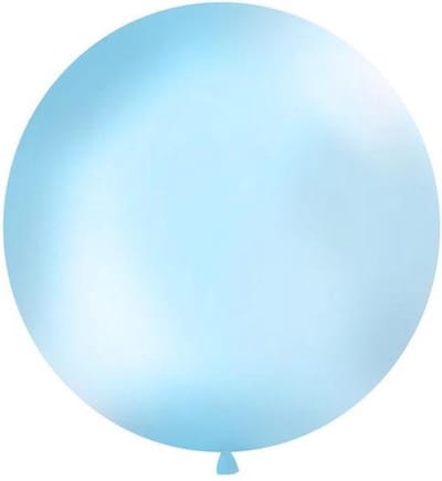 """Balloon 1m, round, Pastel sky-blauw"""