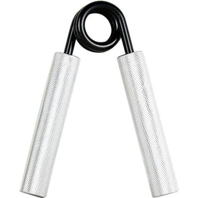 Aluminiumlegering Metaal Handgrepen Versterker Vinger Oefenaar Handspier Kracht Training Ontwikkelaar Silver Handle 300LB