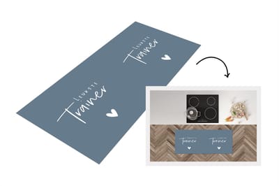 Keukenloper - Loper keuken - Quote - Sport - Trainer - 120x50 cm - Keukenloper vinyl