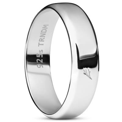 Adrian Platte 925 Sterling Zilveren Ring