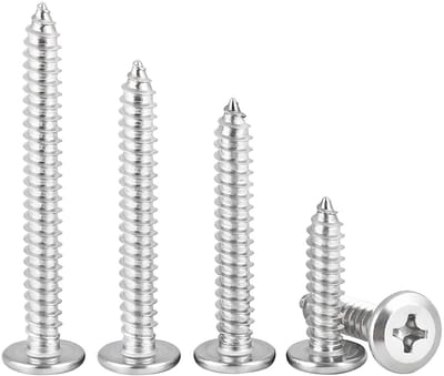 Set van 20 RVS 304 M6 x 55 mm Zelftappende Schroeven met Platte Kop voor Meubelmontage en Klusprojecten