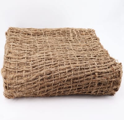 Oevermat van 6m x 1,20m, oevermat voor vijverfolie, juteweefsel 500g, 1,2m breed.