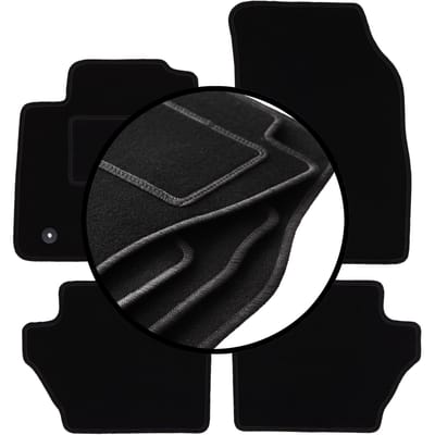 Complete set veloursmatten voor: Ford Fiesta MK7 hatchback (2008-2011)