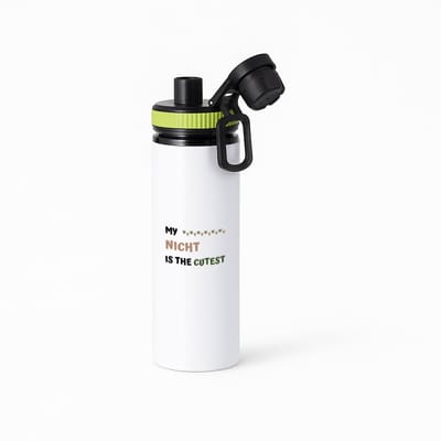 Hacebo® - my nicht is the cutest waterfles met draaidop groen - Nicht - schattige nicht - verjaardagscadeau - verjaardag - cadeau - cadeautje voor nicht - nicht artikelen - kado - geschenk - gift - water fles - 850ML