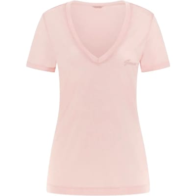 Guess Vn Light Basic T-shirt Met Korte Mouwen Roze XL Vrouw