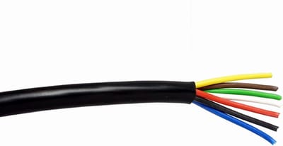 Trailerkabel - 6 x 1,0 + 1 x 1,5mm² - Per meter