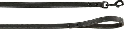 Hondenriem Leer - Wandelriem Training - Hond Uitlaten - Verstelbaar Vier Posities - 130 cm - Zwart