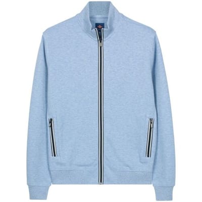 Baileys Vest Subtle Faux-Uni Sweat Doubleface Interlock Riviera Blue / male