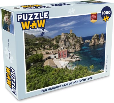 Puzzel Een gebouw aan de Ionische zee - Legpuzzel - Puzzel 1000 stukjes volwassenen